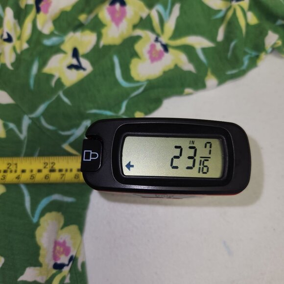 J Jill Women's XL Green Floral Long Sleeve Pullover Dress 2307 - Picture 6 of 8